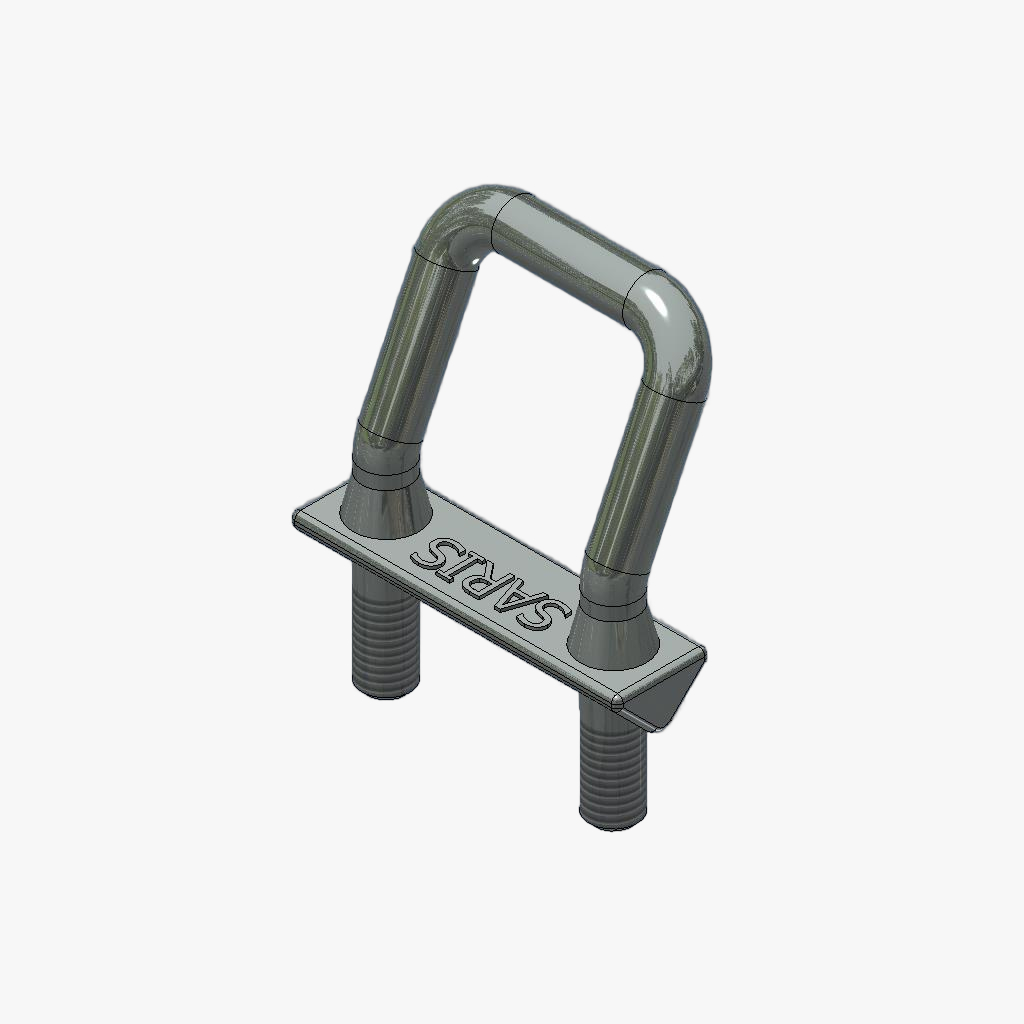 Bindpunt V-groef klein WD, zonder moeren M8