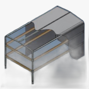 Huif PSC/PKR 1600mm L-Grijs