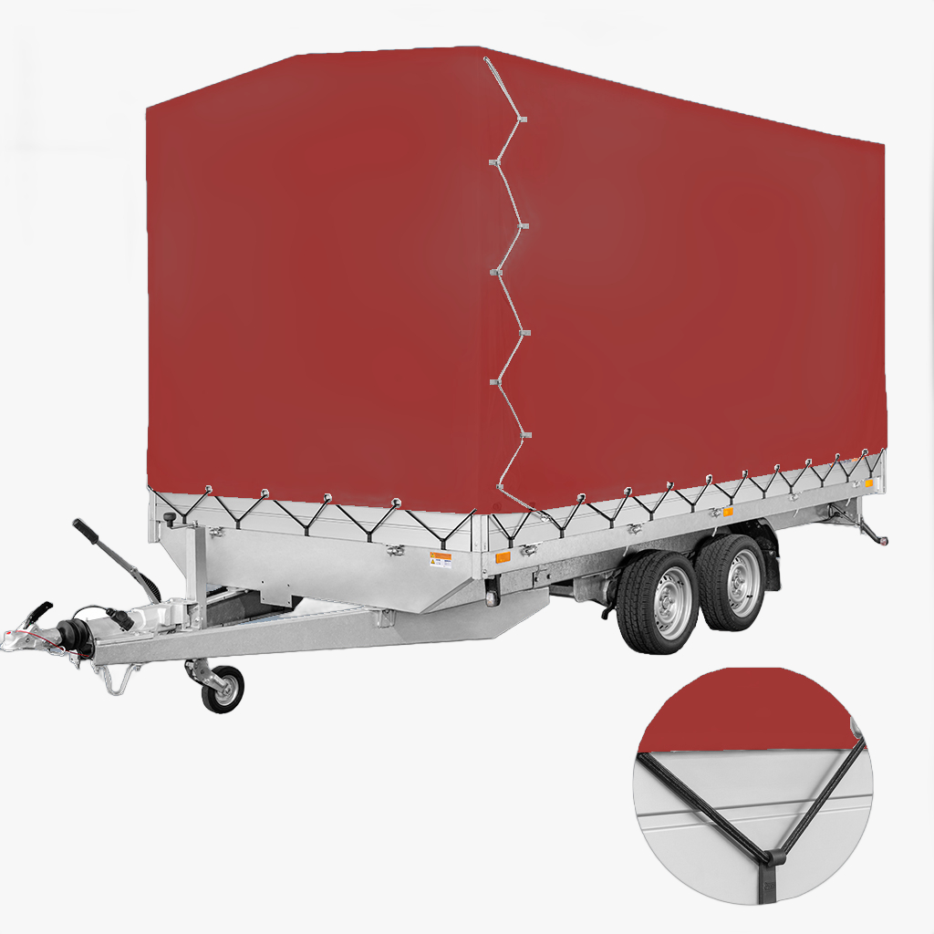 Huifdoek 306 170 200cm rood RAL 3002