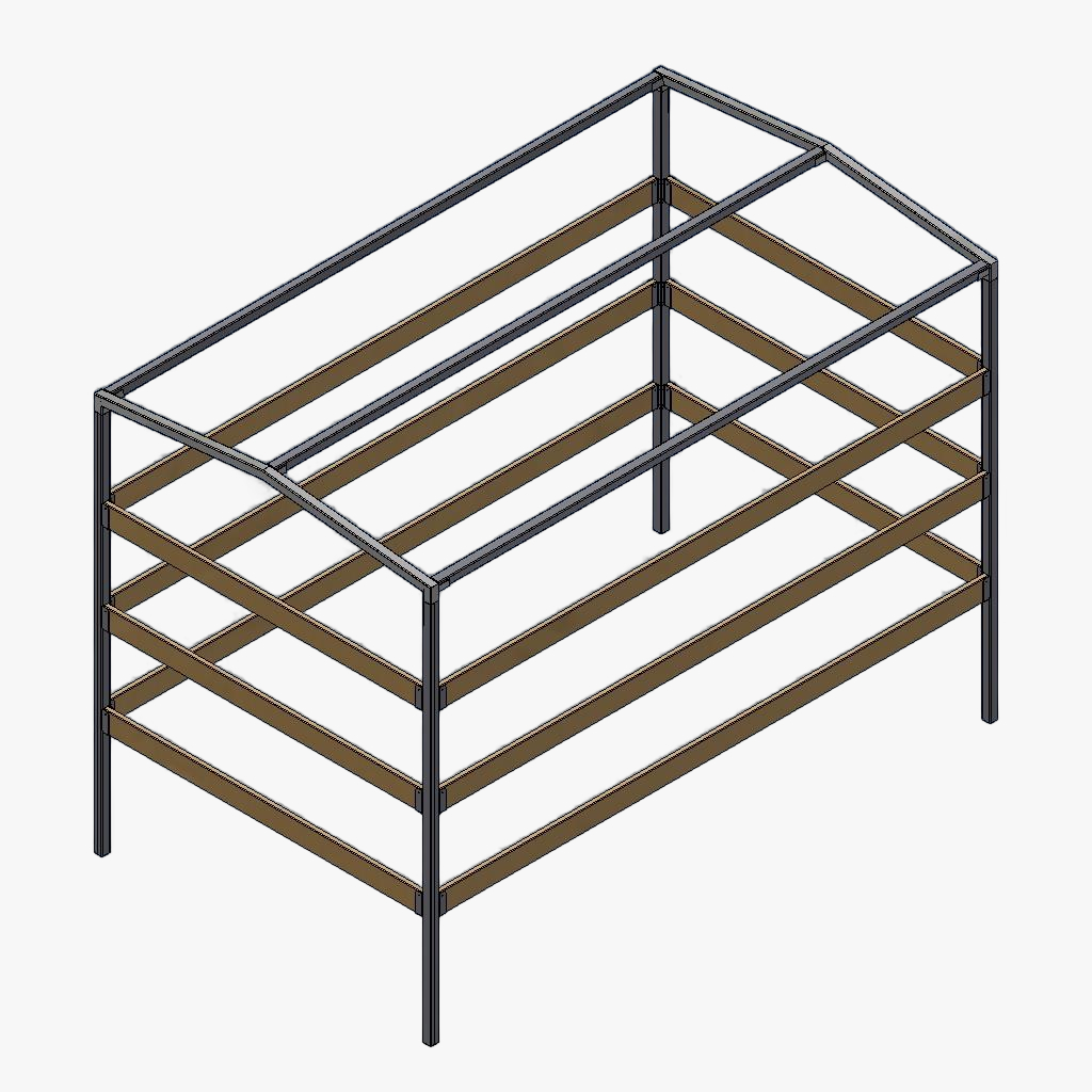 Huifstellage 256 150 180cm