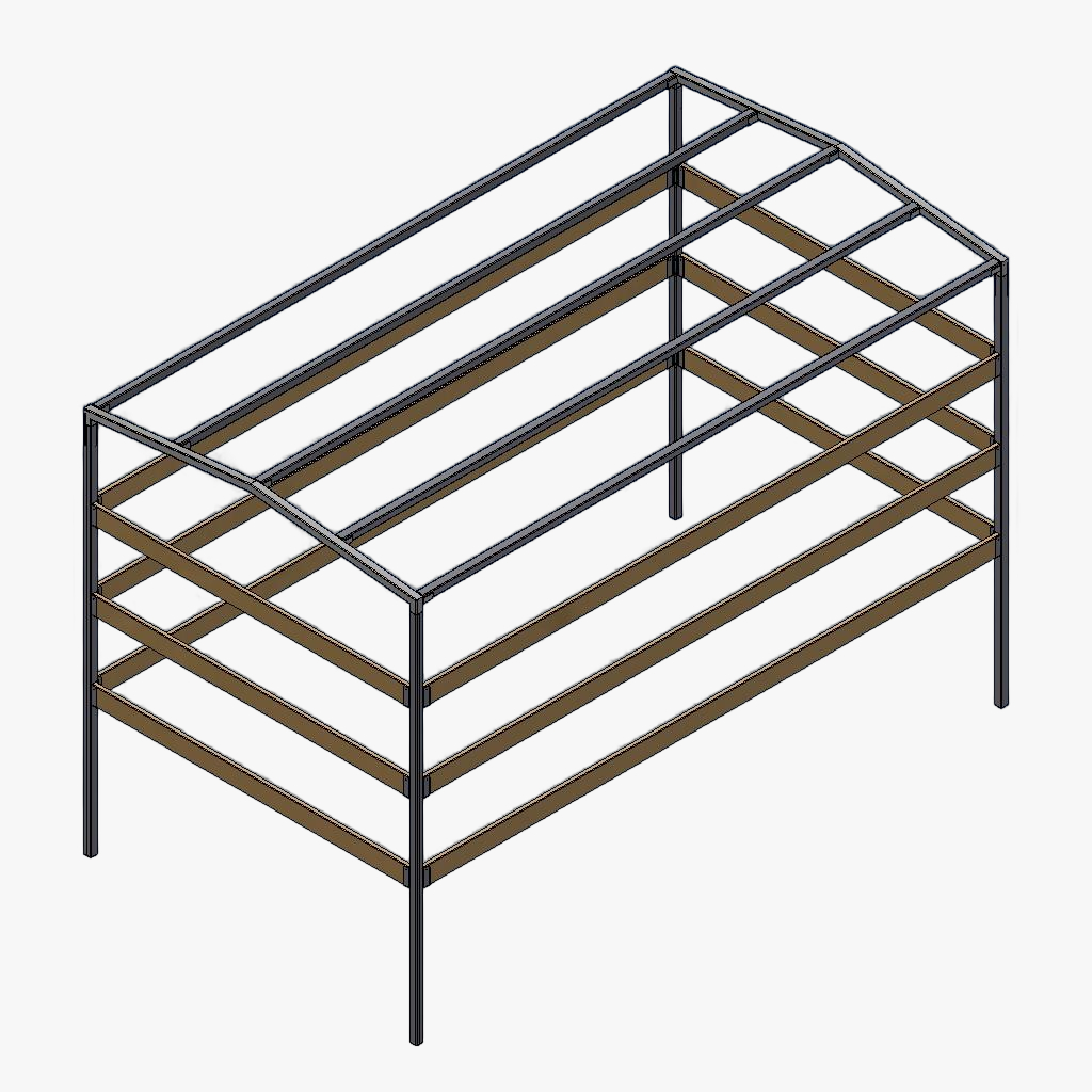 Huifstellage 306 170 200cm