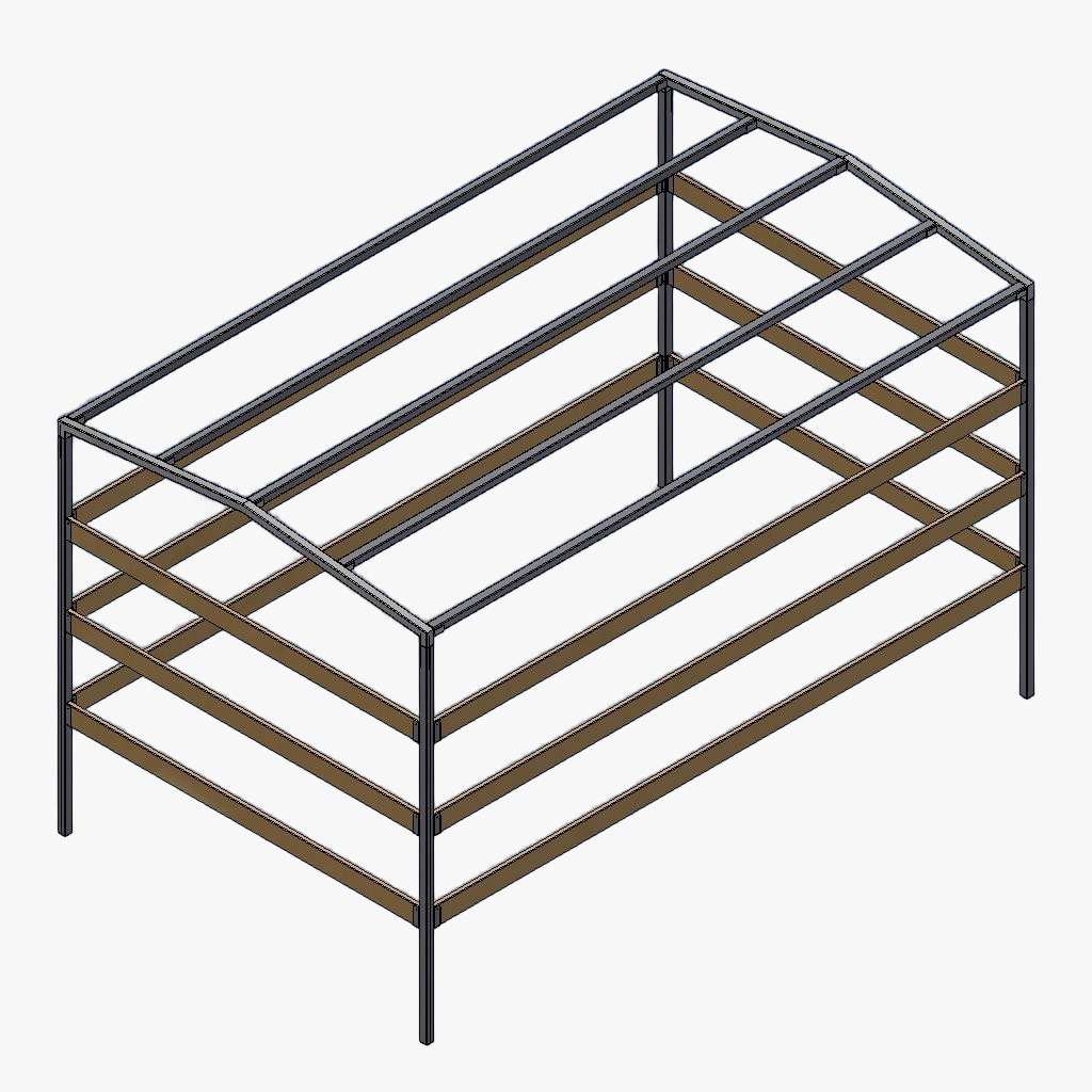 Huifstellage 306 184 180cm