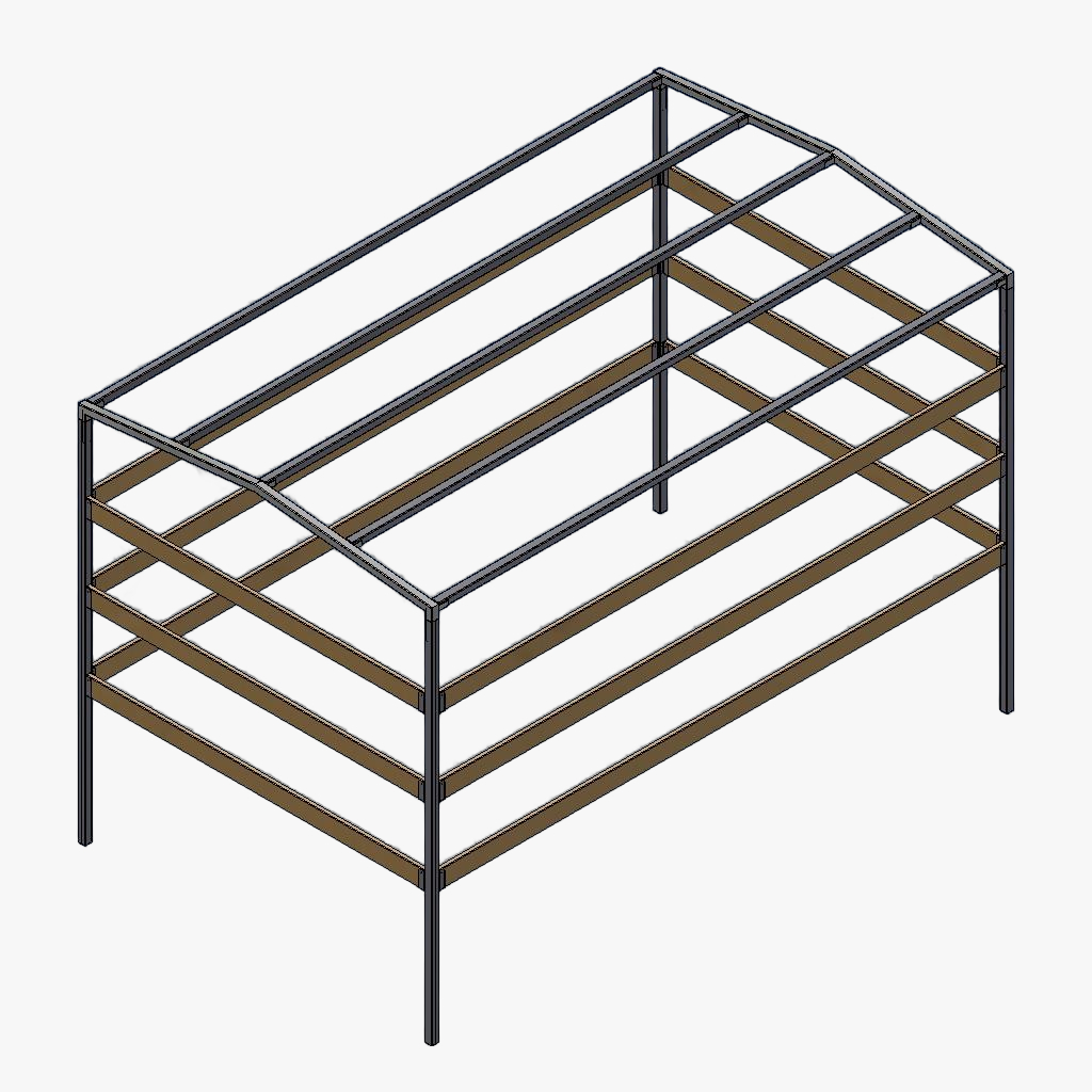 Huifstellage 306 184 200cm