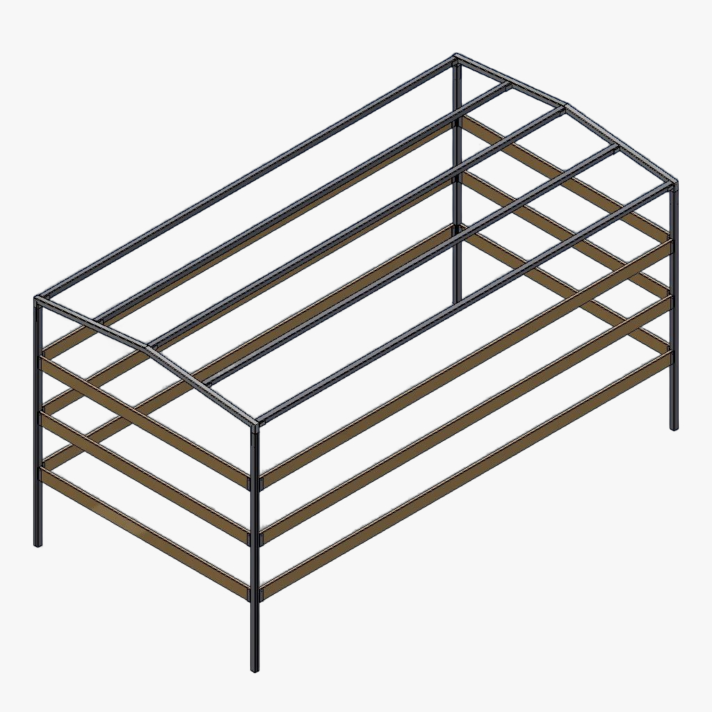 Huifstellage 356 184 180cm
