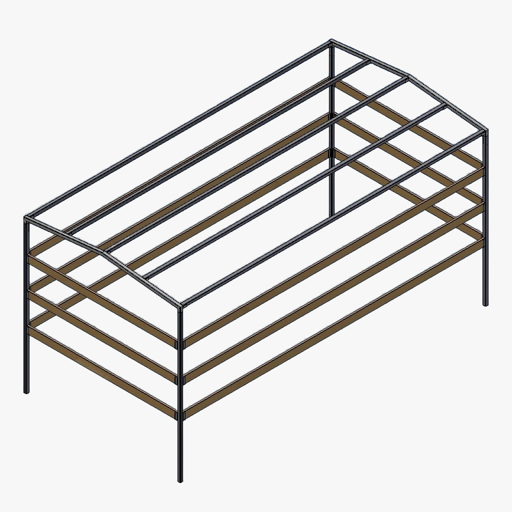 Huifstellage 406 204 200cm
