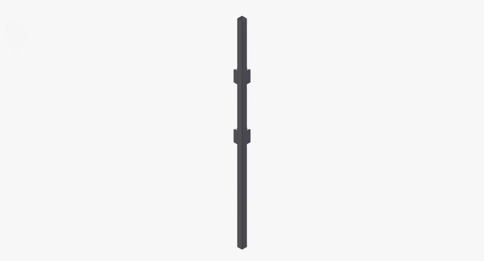 Toogstaander tbv H=1600  verzinkt