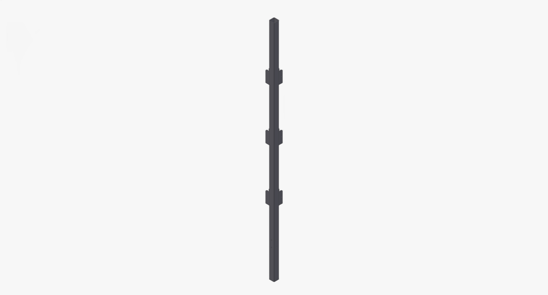 Toogstaander tbv H=1800 verzinkt