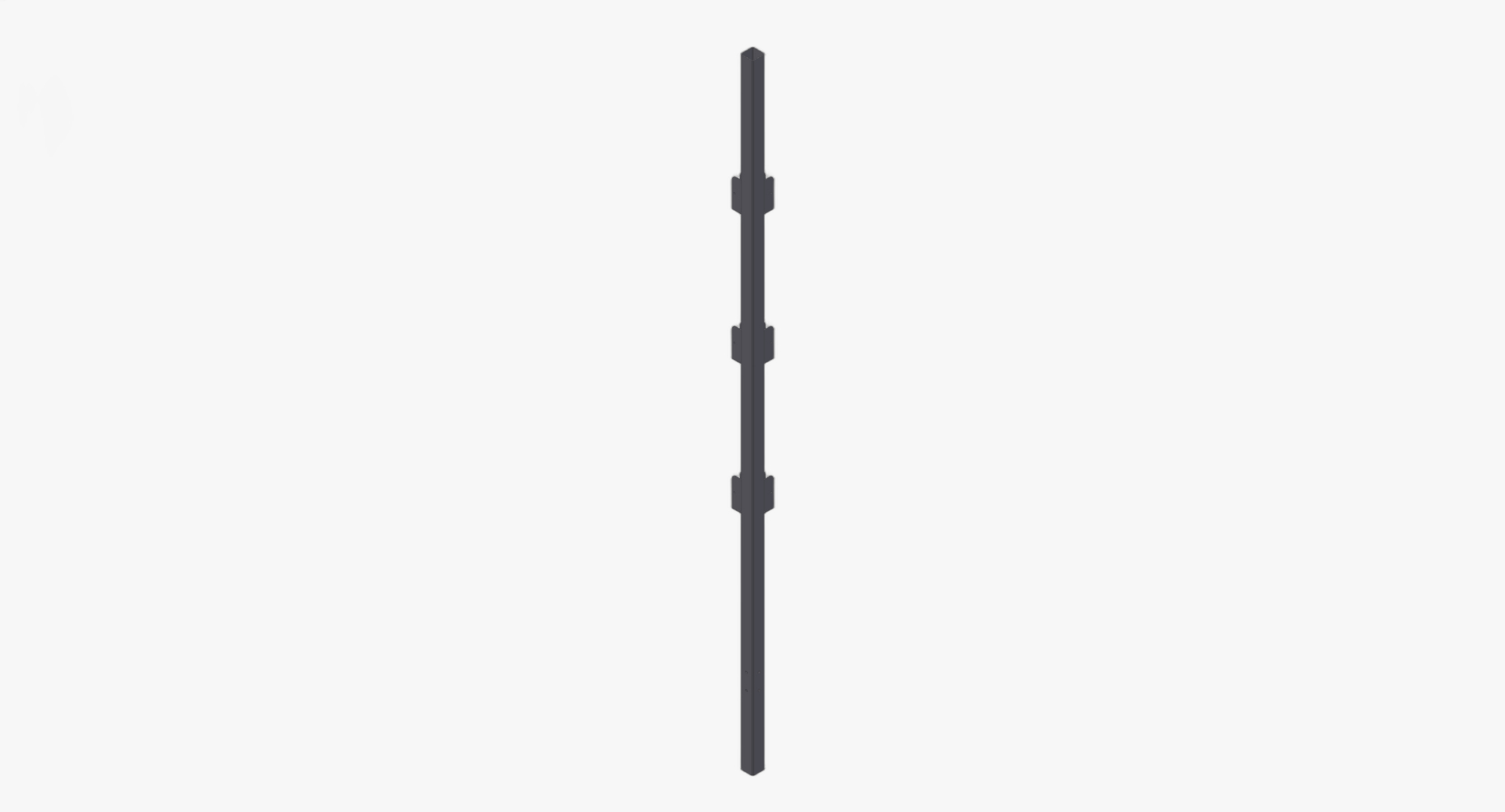 Toogstaander tbv H=2000  verzinkt