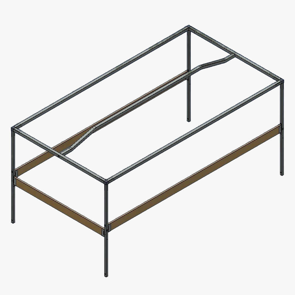 Stellage DV/MG 1500 gebogen toog 2018