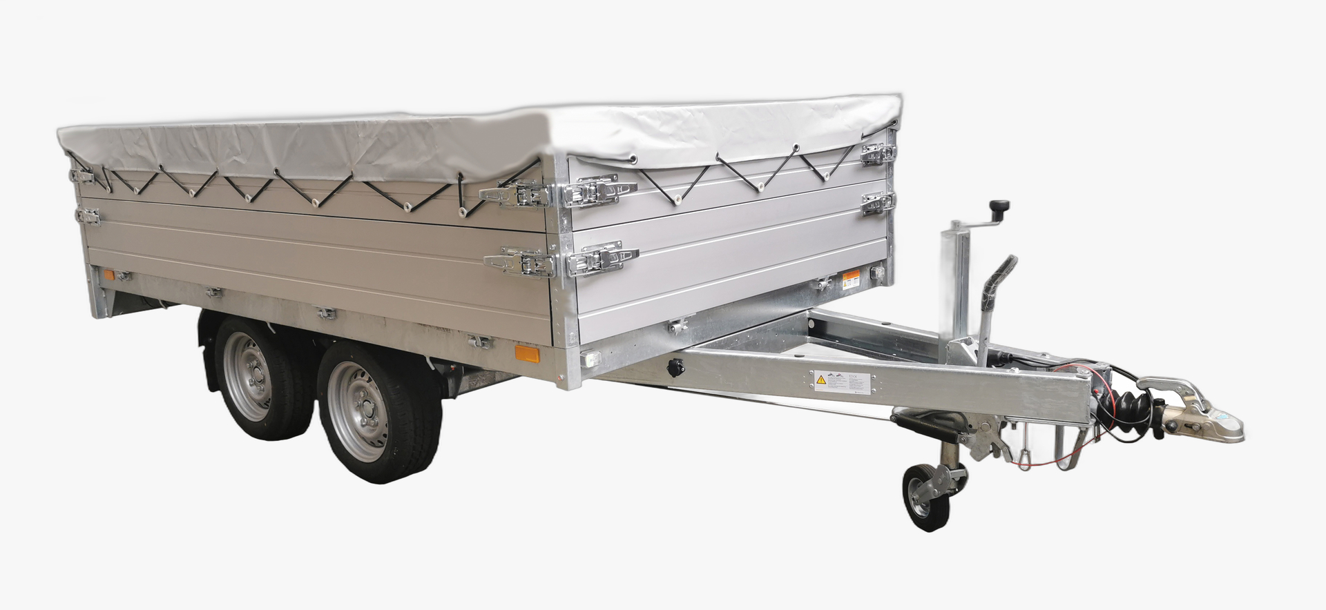 Vlakzeil opzetborden PKT 256 x 150 cpl lichtgrijs