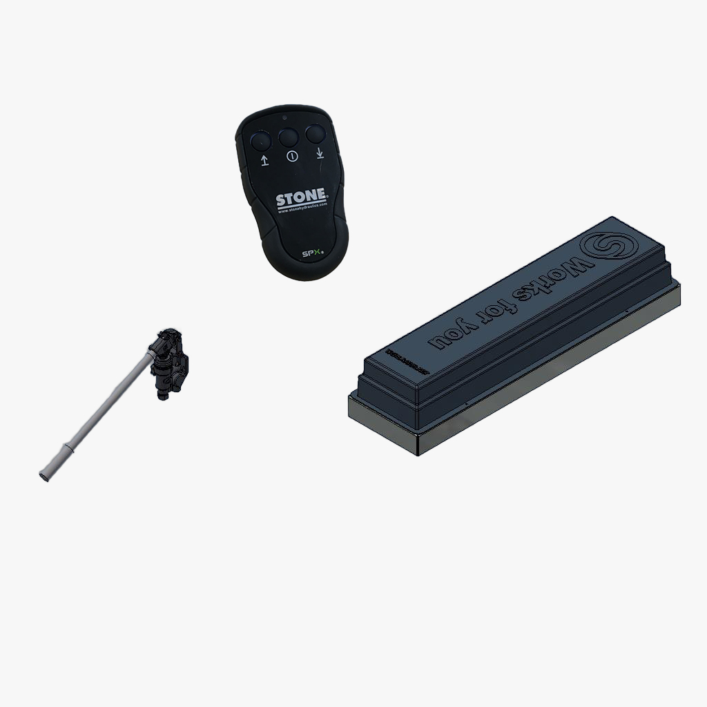 Accubak groot K3 306 170 met noodp en afstandbed.