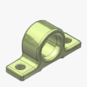 Lagerblok 40mm PK/PKC/Magnum verzinkt