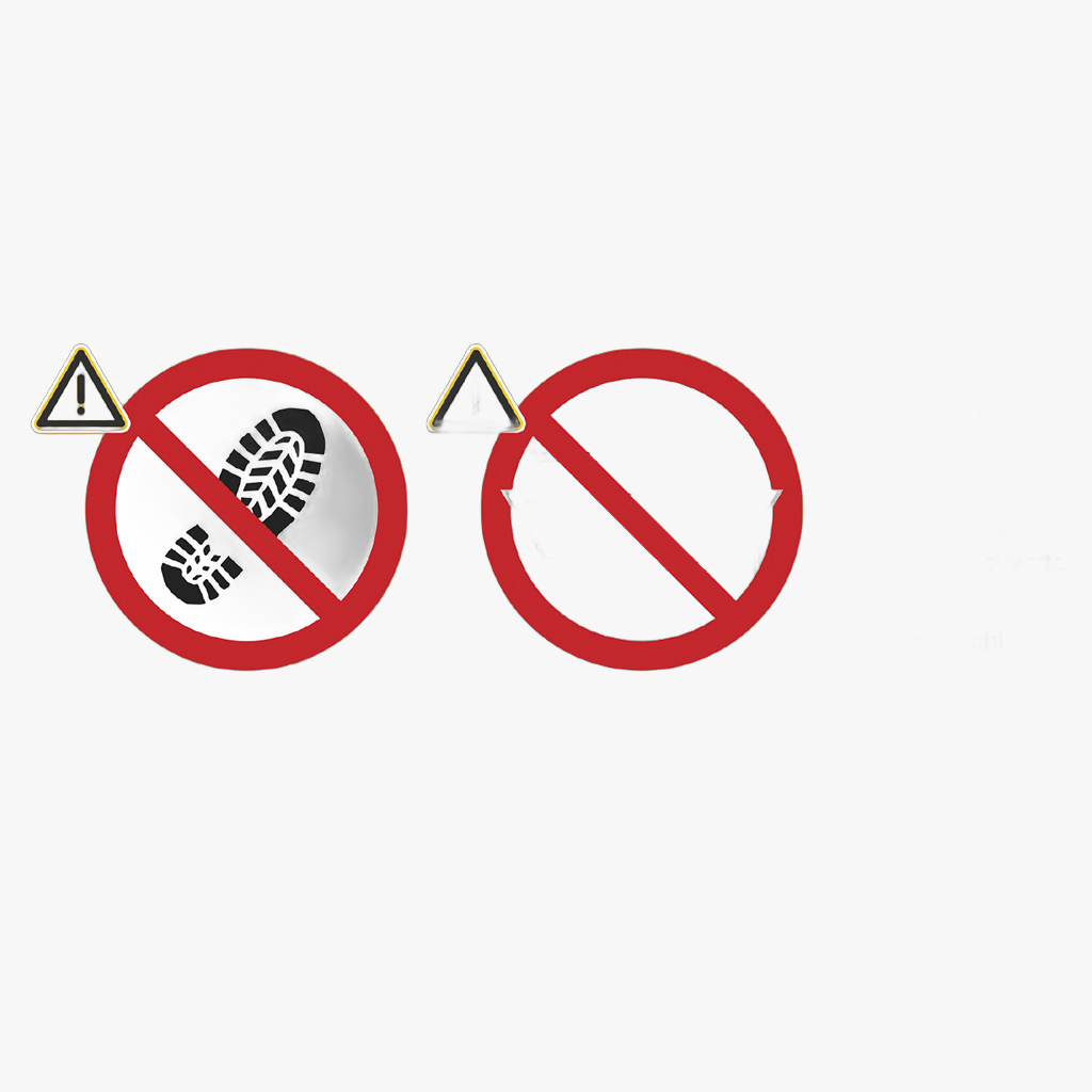 Sticker tbv klepje oprijplaten