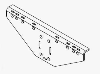 Montageplaat disselreparatie MT