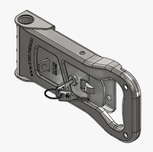 handle with base (zd-02) and lock (zd-01) STAINLESS 