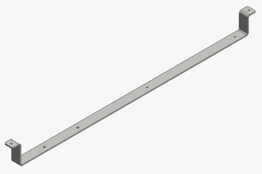 Montagebeugel accubak Henra (verzinkt)