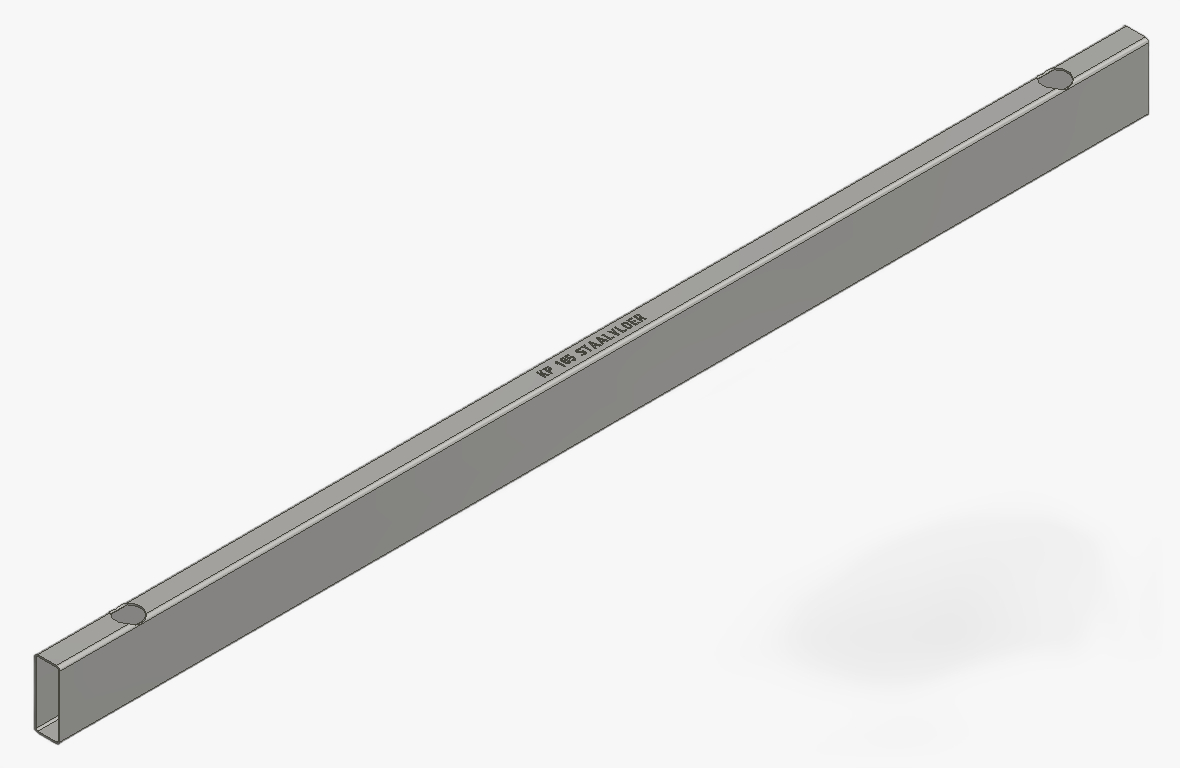 Extra ligger schroefbaar KP185 (80x30) verzinkt